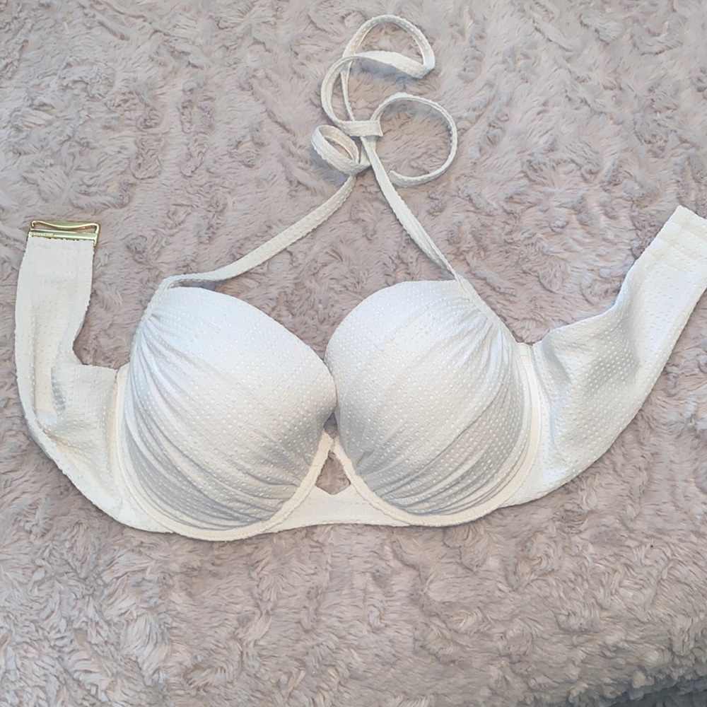 36D White Victorias Secret Swim Top